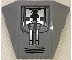 Wedge 4 x 3 No Studs with SW Panels, Pipes and Grille Pattern (Sticker) - Set 75202