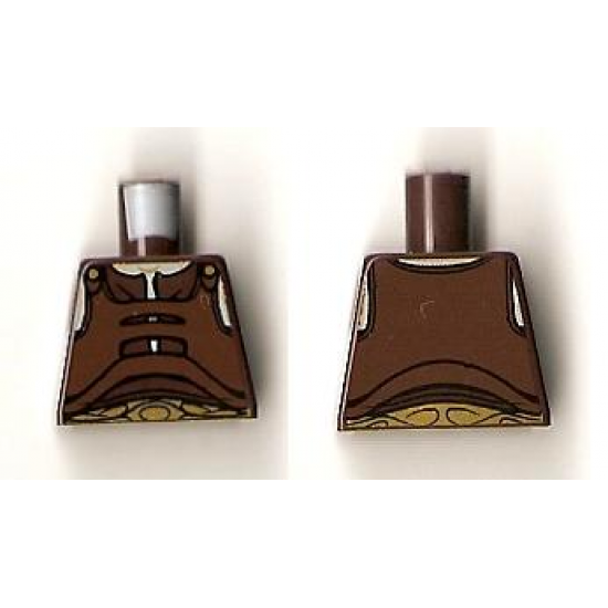Torso SW Gungan Vest with Gold Belt Front and Back Pattern