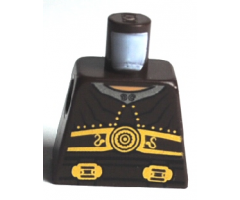 Torso Armor Ribbed with Disc and Two Buckles Pattern