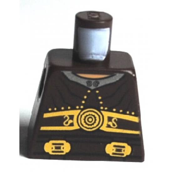 Torso Armor Ribbed with Disc and Two Buckles Pattern