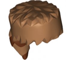 Minifigure, Headgear Raccoon Skin Cap with Reddish Brown Tail Rings Pattern