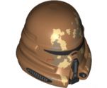 Minifigure, Headgear Helmet SW Airborne Clone Trooper with Tan and Dark Tan Camouflage Pattern