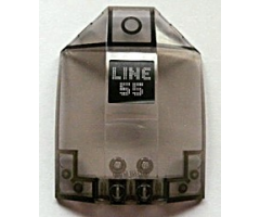 Windscreen 8 x 6 x 2 Curved with 'LINE 55' Pattern (Sticker) - Set 8404