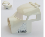Aircraft Fuselage Curved Forward 6 x 6 Top with Bar Handle and 3 Pin Holes with 'CARGO' and Scratches Pattern on Both Sides (Stickers) - Set 60161