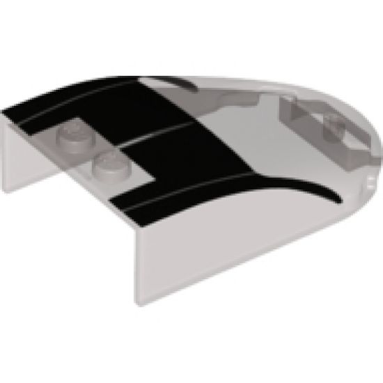 Windscreen 6 x 4 x 1 Curved with Bugatti Chiron Roof Pattern