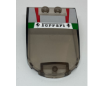Windscreen 6 x 4 x 1 Curved with Ferrari Logo Pattern (Sticker) - Set 75886