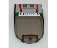 Windscreen 6 x 4 x 1 Curved with Ferrari Logo Pattern (Sticker) - Set 75886