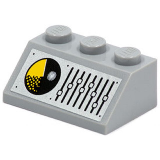 Slope 45 2 x 3 with Radar Screen and Equalizer Pattern (Sticker) - Set 8635