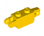 Hinge Brick 1 x 2 Locking with 1 Finger Vertical End and 2 Fingers Vertical End, 7 Teeth