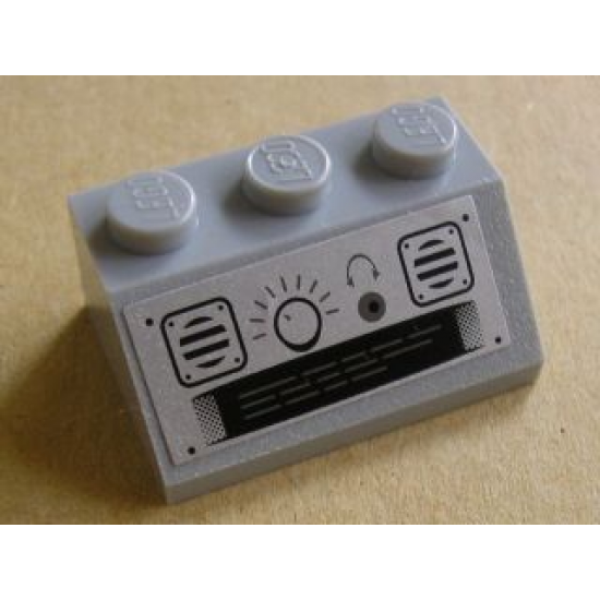 Slope 45 2 x 3 with Radio Control and Loudspeaker Pattern (Sticker) - Set 8635