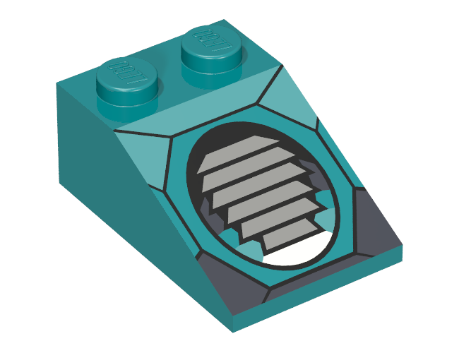 Slope 33 3 x 2 with Louver Pattern