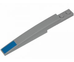 Slope, Curved 10 x 1 with Blue Rectangle Pattern on Front (Sticker) - Set 75280