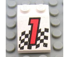 Slope 33 3 x 2 with Red Number 1 and Checkered Flag Pattern