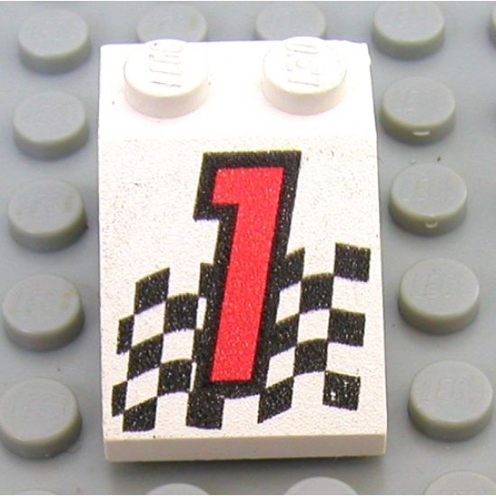 Slope 33 3 x 2 with Red Number 1 and Checkered Flag Pattern