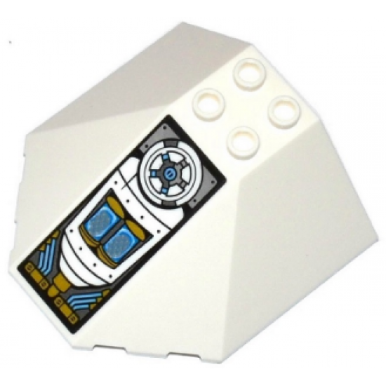 Windscreen 6 x 6 x 2 Canopy with Engine and Valve Pattern (Sticker) - Set 70588