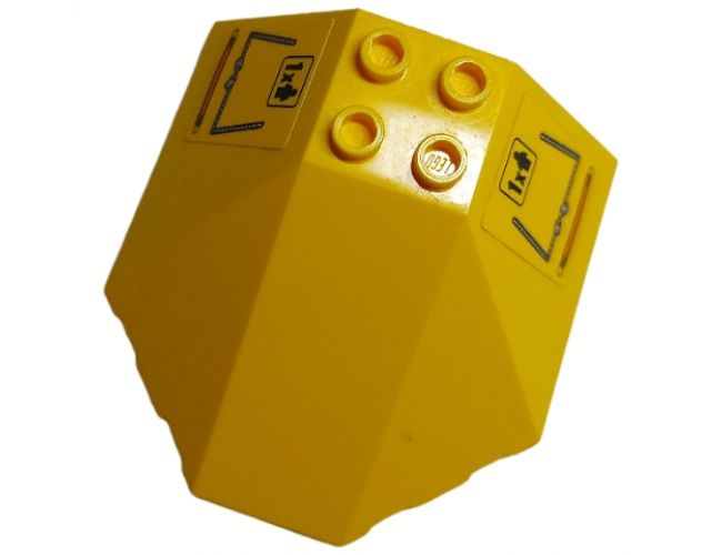 Windscreen 6 x 6 x 2 Canopy with Number 1, Figure, Zipper and Orange Handle Pattern on Both Sides (Stickers) - Set 60164