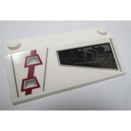 Slope 33 3 x 6 without Inner Walls with ARC-170 Starfighter Right Pattern (Sticker) - Set 8088