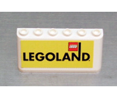 Windscreen 2 x 6 x 2 with Legoland on Yellow Background Pattern (Sticker)