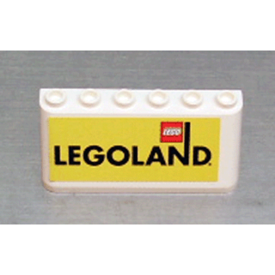 Windscreen 2 x 6 x 2 with Legoland on Yellow Background Pattern (Sticker)