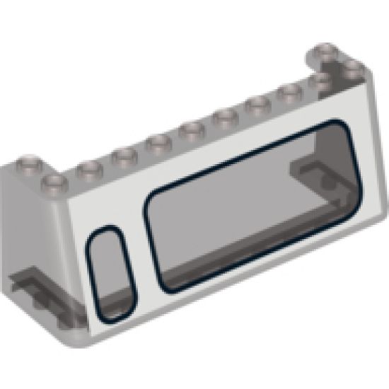 Windscreen 3 x 10 x 3 with Large Window Right, Small Window Left Pattern