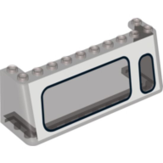 Windscreen 3 x 10 x 3 with Large Window Left, Small Window Right Pattern