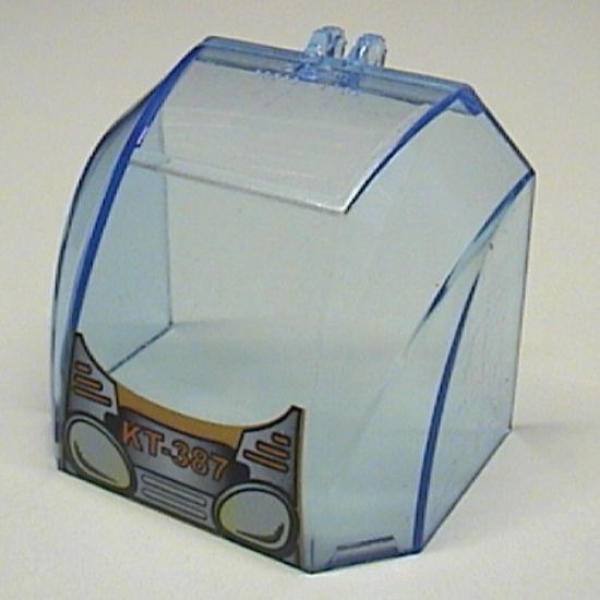 Windscreen 4 x 6 x 4 Canopy with Hinge and Yellow Headlights Pattern
