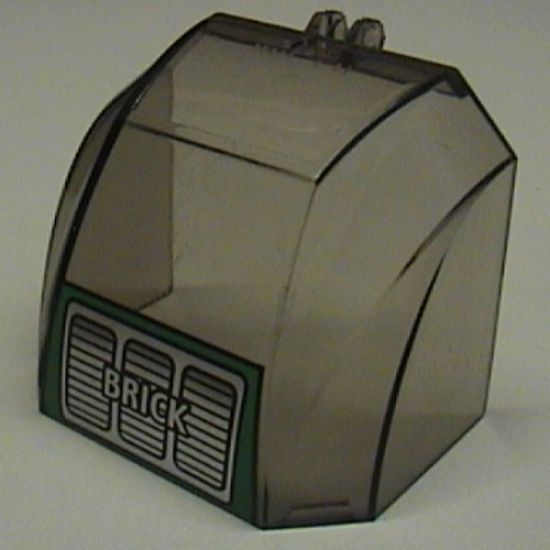 Windscreen 4 x 6 x 4 Canopy with Hinge with 'BRICK' Text and Grille Pattern