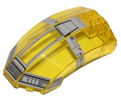 Windscreen 10 x 6 x 4 Curved with SW Resistance Transport Pod Pattern (Stickers) - Set 75176