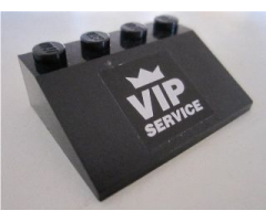 Slope 33 3 x 4 with 'VIP SERVICE' on Black Background Pattern (Sticker) - Set 8495