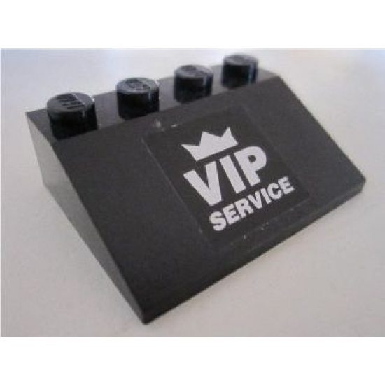 Slope 33 3 x 4 with 'VIP SERVICE' on Black Background Pattern (Sticker) - Set 8495