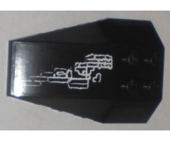 Wedge 6 x 4 Triple Curved with Scales Pattern Model Left (Sticker) - Set 8075