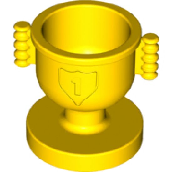 Duplo, Figure Wear & Utensil Trophy Cup with Number 1 in Shield - Closed Handles