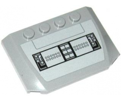 Wedge 4 x 6 x 2/3 Triple Curved with SW AT-TE Control Panel Pattern (Sticker) - Set 75019