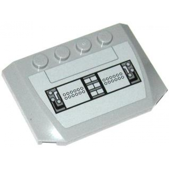 Wedge 4 x 6 x 2/3 Triple Curved with SW AT-TE Control Panel Pattern (Sticker) - Set 75019
