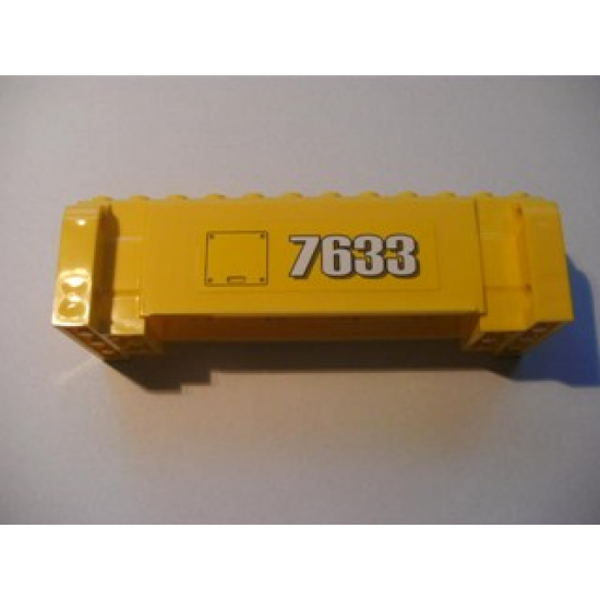 Crane Section 4 x 12 x 3 with 8 Pin Holes with Service Door with Handle and '7633' Pattern on Both Sides (Stickers) - Set 7633