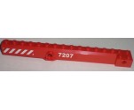 Crane Arm Outside, Wide with Pin Hole at Mid-Point with '7207' and Red and White Danger Stripes Pattern on Both Sides (Stickers) - Set 7207