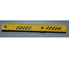 Crane Arm Outside, Wide with Pin Hole at Mid-Point with Black and Yellow Danger Stripes Pattern on Both Sides (4 Stickers) - Set 4645