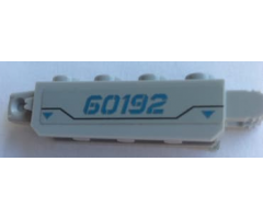 Hinge Brick 1 x 4 Locking, 9 Teeth with '60192' Pattern on Both Sides (Stickers) - Set 60192