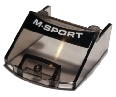 Windscreen 5 x 4 x 1 1/3 with White 'M-SPORT' on Black Background Pattern (Sticker) - Set 75885