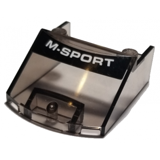 Windscreen 5 x 4 x 1 1/3 with White 'M-SPORT' on Black Background Pattern (Sticker) - Set 75885