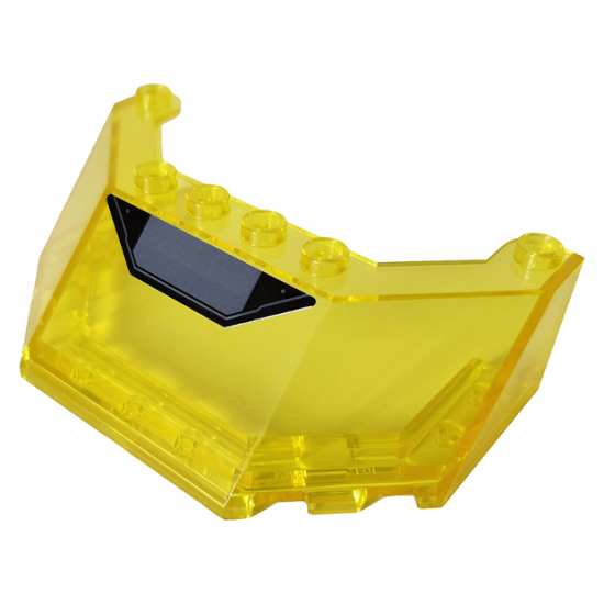 Windscreen 5 x 8 x 2 with Metal Plates and Rivets Pattern (Sticker) - Set 76160