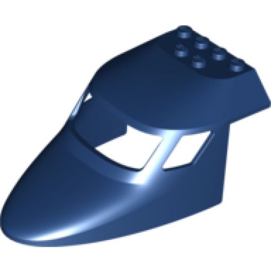 Aircraft Fuselage Forward Top Curved 6 x 10 with 3 Window Panes