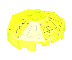Windscreen 6 x 6 Octagonal Canopy with Axle Hole and Insectoids Pattern - Set 6977