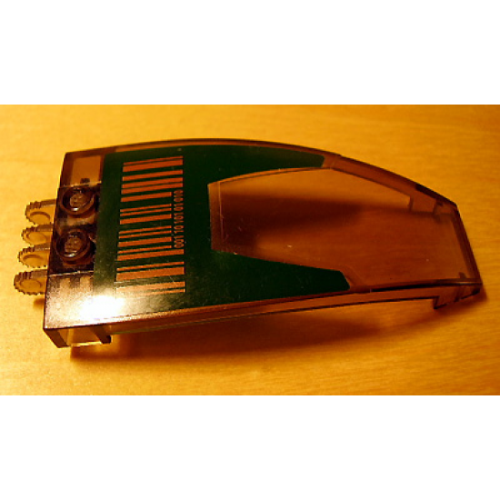 Windscreen 8 x 4 x 2 Curved Taper with Dual 2 Fingers, Bar Code Pattern (Sticker) - Set 7707