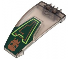 Windscreen 8 x 4 x 2 Curved Taper with Dual 2 Fingers, Exo-Force Circuitry Pattern (Sticker) - Set 7707