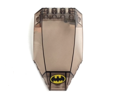 Windscreen 10 x 6 x 2 Curved with Batman Logo Pattern (Sticker)