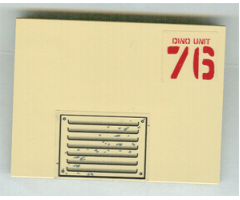 Slope 10 6 x 8 with Dino Unit 76 Hood Pattern (Stickers) - Sets 7298 / 7476