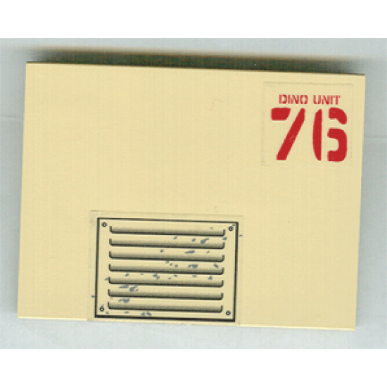 Slope 10 6 x 8 with Dino Unit 76 Hood Pattern (Stickers) - Sets 7298 / 7476