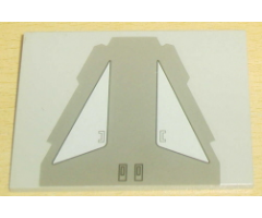 Slope 10 6 x 8 with SW AT-TE Back Armor Plate Pattern (Sticker) - Set 4482