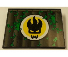 Slope 10 6 x 8 with Agents Dr. Inferno Logo Pattern (Sticker) - Set 8632